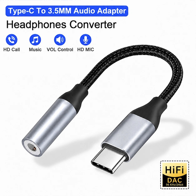 Audiophile Headphone Wired - Adattatore per jack delle cuffie USB-C,